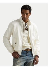Polo Ralph Lauren Kurtka bomber 710970569002 Biały Regular Fit. Typ kołnierza: polo. Kolor: biały. Materiał: bawełna #1