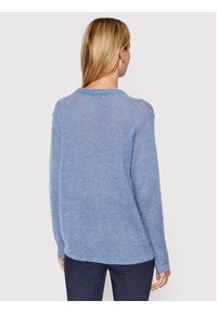 Max Mara Leisure Sweter Pece 33661126 Granatowy Relaxed Fit. Kolor: niebieski. Materiał: syntetyk #4