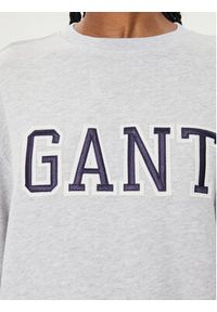 GANT - Gant Bluza Logo 4200840 Szary Relaxed Fit. Kolor: szary. Materiał: bawełna