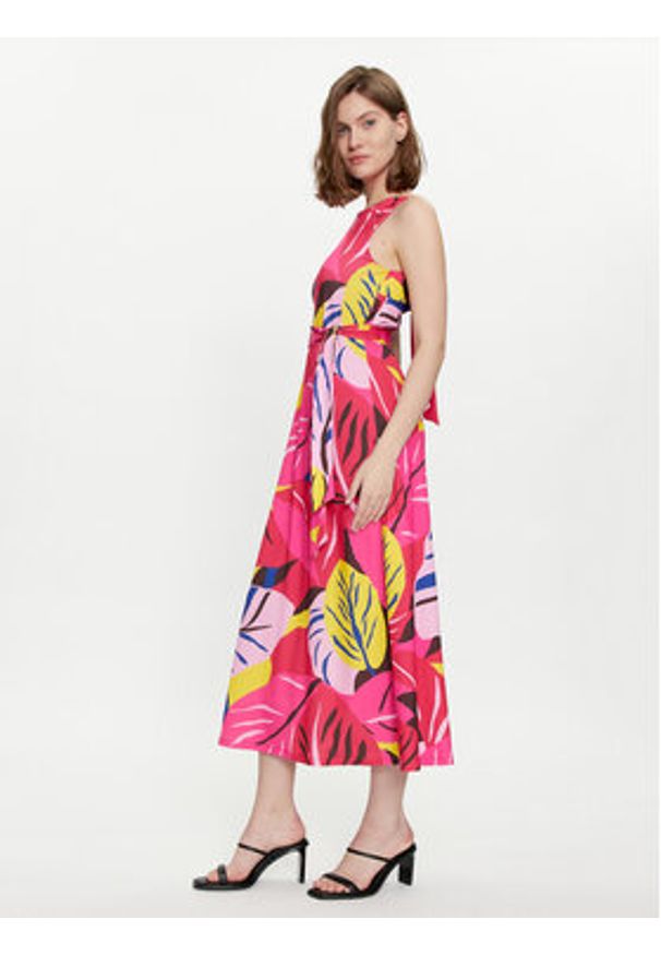 Marella Sukienka codzienna Eracle 2413621054 Różowy Regular Fit. Okazja: na co dzień. Kolor: różowy. Materiał: syntetyk. Typ sukienki: proste. Styl: casual