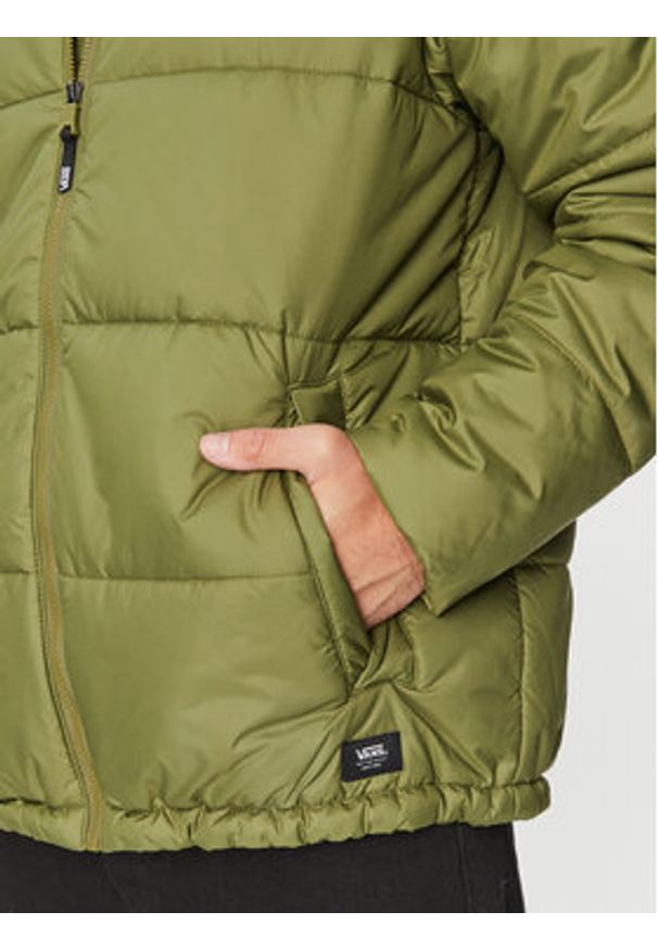 Vans Kurtka zimowa No Hood Norris Mte 1 Puffer Jacket VN0008JF Khaki Regular Fit. Kolor: brązowy. Materiał: syntetyk. Sezon: zima