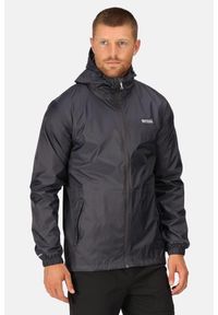 Regatta - Kurtka trekkingowa męska Pack It Jacket III kieszonkowa. Kolor: szary, wielokolorowy, niebieski. Materiał: poliamid