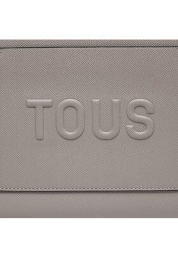 Tous - TOUS Torebka La Rue New 395910099 Szary. Kolor: szary. Materiał: skórzane