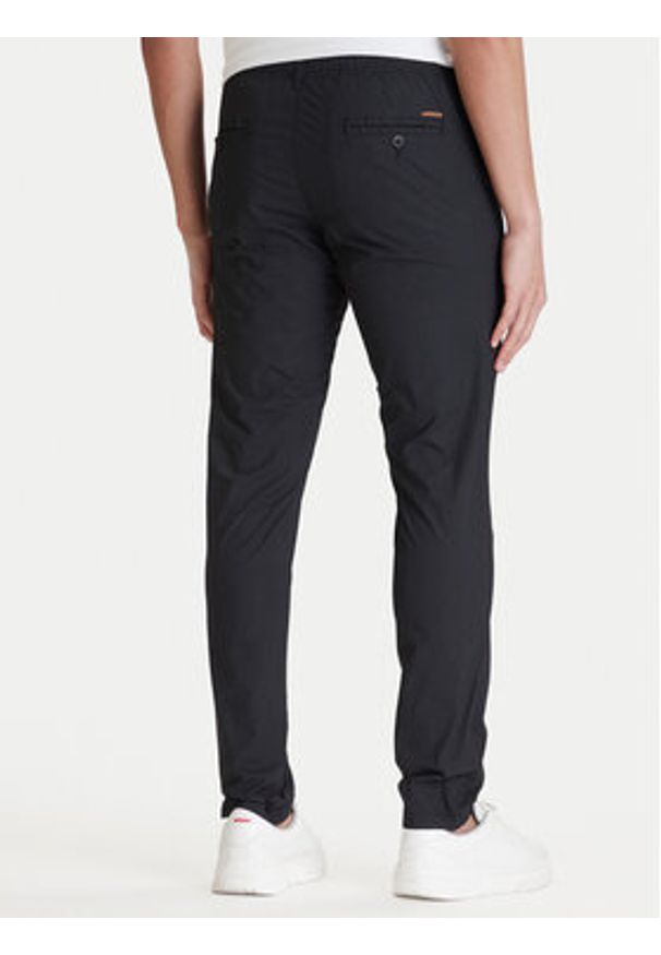 Jack & Jones Chinosy Marco 12293491 Czarny Slim Fit. Kolor: czarny. Materiał: bawełna