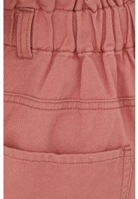 JDY szorty jeansowe damskie kolor różowy gładkie high waist. Stan: podwyższony. Kolor: różowy. Materiał: jeans. Wzór: gładki #2