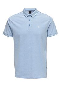 Only & Sons Polo Fletcher 22024827 Błękitny Regular Fit. Typ kołnierza: polo. Kolor: niebieski. Materiał: bawełna #2