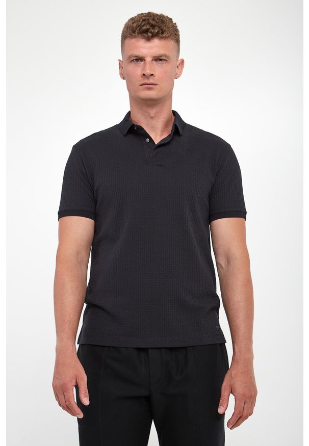 Emporio Armani - Polo męskie EMPORIO ARMANI. Typ kołnierza: polo