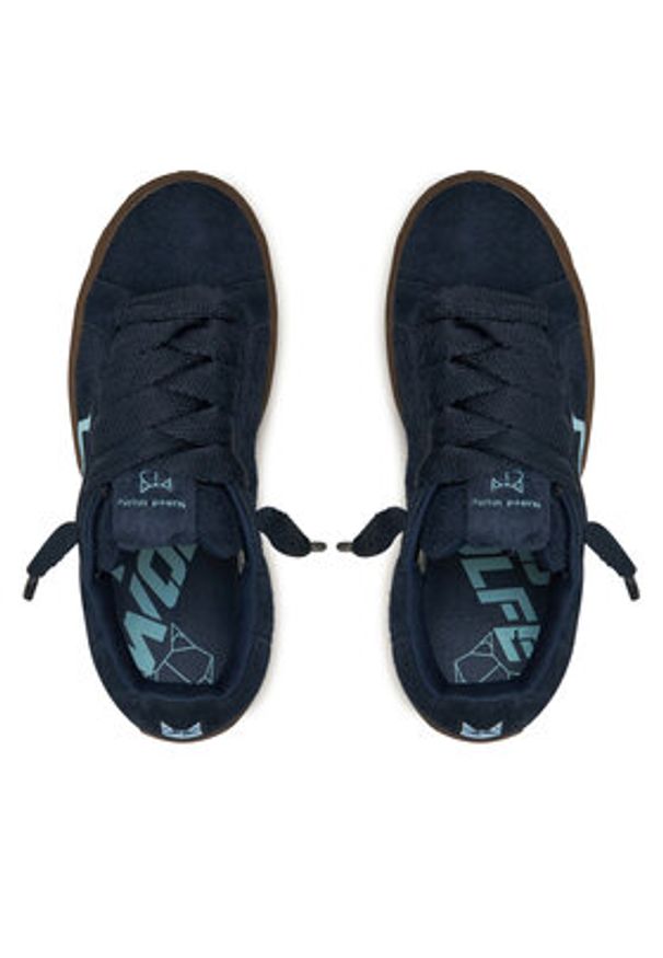 Naked Wolfe Sneakersy Kray Hairy Granatowy. Kolor: niebieski. Materiał: skóra, zamsz