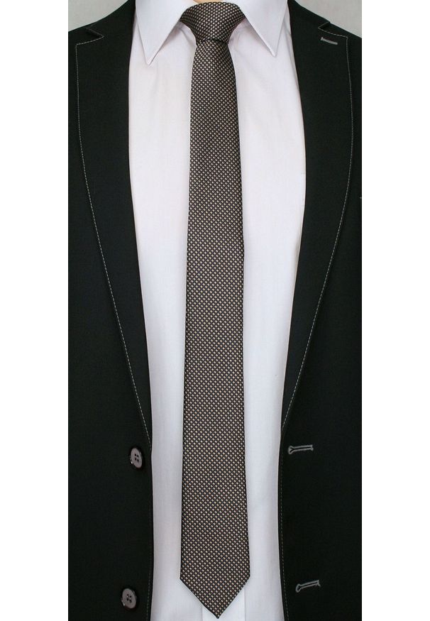 Beżowy krawat Alties elegancki