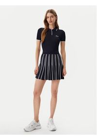 Guess Polo V5GP00Z3D60 Granatowy Slim Fit. Typ kołnierza: polo. Kolor: niebieski. Materiał: wiskoza
