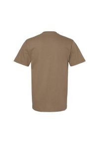 GILDAN - Koszulka Unisex Dla Dorosłych Softstyle Midweight. Kolor: brązowy. Materiał: bawełna. Sport: turystyka piesza