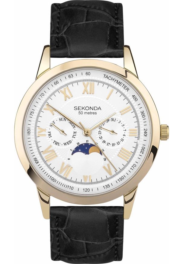Zegarek Sekonda Zegarek męski Sekonda 30147 czarny. Kolor: czarny