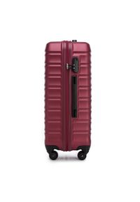 Wittchen - Zestaw walizek z ABS-u z żebrowaniem bordowy. Kolor: czerwony. Materiał: guma #7
