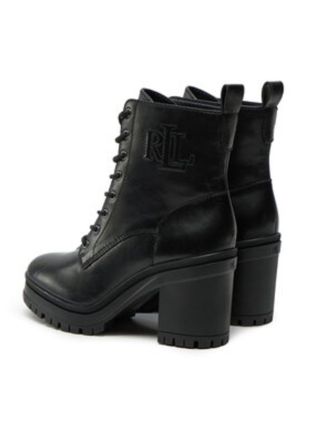 Lauren Ralph Lauren - LAUREN RALPH LAUREN Trzewiki 802937826001 Czarny. Kolor: czarny. Materiał: skóra