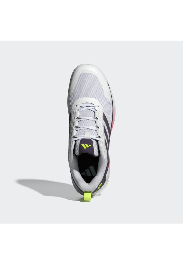 Adidas - Buty Novaflight 2 Indoor. Kolor: biały, fioletowy, wielokolorowy. Materiał: materiał. Sport: siatkówka