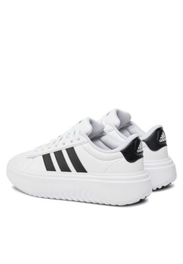 Adidas - adidas Sneakersy Grand Court Platform IE1092 Biały. Kolor: biały. Materiał: skóra. Obcas: na platformie
