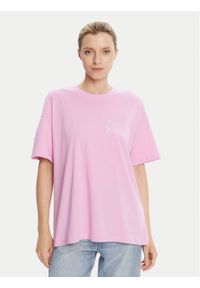 only - ONLY T-Shirt Vivvi 15346761 Różowy Regular Fit. Kolor: różowy. Materiał: bawełna