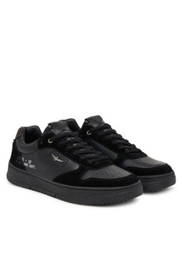 Aeronautica Militare Sneakersy 252SC0235UPL00244 Czarny. Kolor: czarny. Materiał: skóra