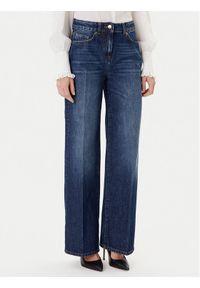 Luisa Spagnoli Jeansy Ortografia 542372 Granatowy Wide Leg. Kolor: niebieski