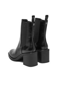 Hugo - HUGO Botki Nalie 50552697 Czarny. Kolor: czarny. Materiał: skóra #6