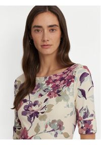 Lauren Ralph Lauren Bluzka 200933295001 Écru Slim Fit. Materiał: bawełna