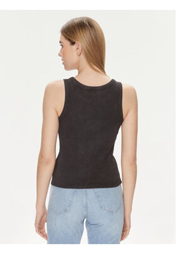 Calvin Klein Jeans Top Archival Monologo J20J223160 Czarny Slim Fit. Kolor: czarny. Materiał: bawełna