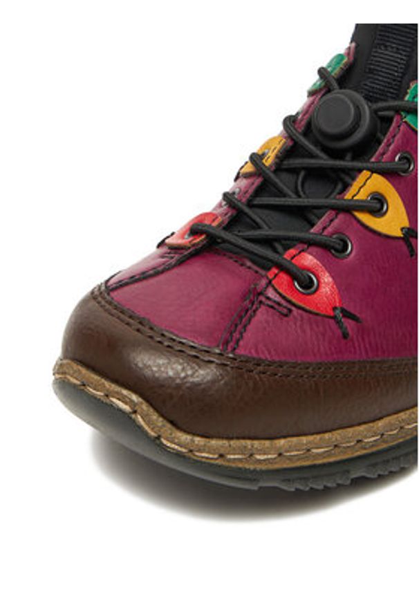 Rieker Półbuty N3271-30 Fioletowy. Kolor: fioletowy. Materiał: syntetyk, materiał