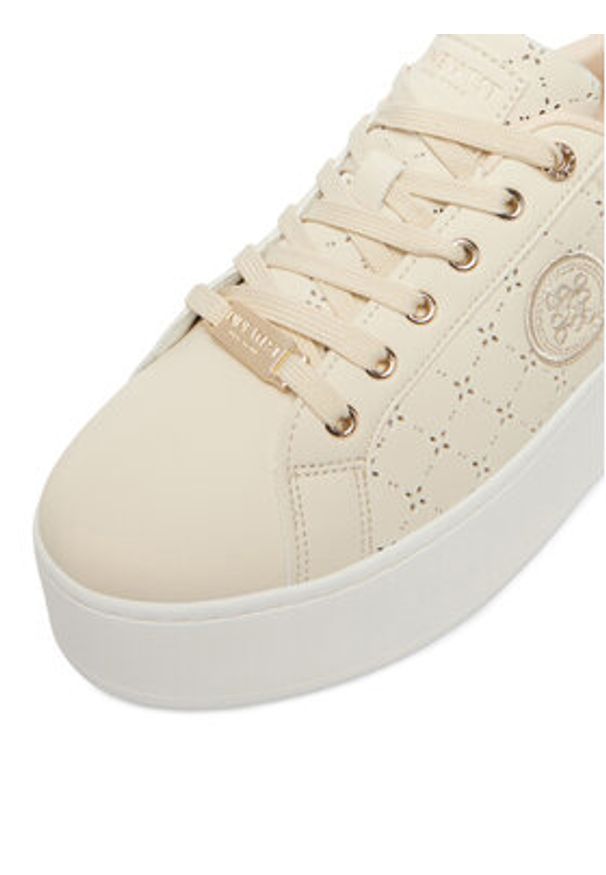 Nine West Sneakersy EO-SS26-3C601 Beżowy jasny. Kolor: beżowy. Materiał: skóra