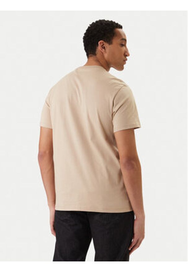 Guess T-Shirt M6RI23 K8FQ4 Beżowy Regular Fit. Kolor: beżowy. Materiał: bawełna