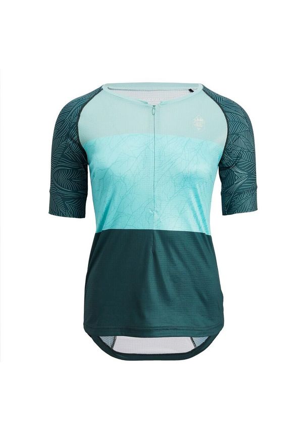 Damski jersey Silvini Stabina. Kolor: niebieski, wielokolorowy, zielony. Materiał: jersey