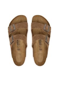 Birkenstock Klapki Arizona 1032678 Beżowy ciemny. Kolor: beżowy. Materiał: zamsz, skóra #5