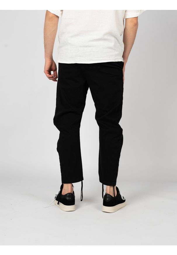 La Haine Inside Us Spodnie | P25033BM1034 | Mężczyzna | Czarny. Okazja: na co dzień. Kolor: czarny. Materiał: elastan, bawełna. Styl: casual