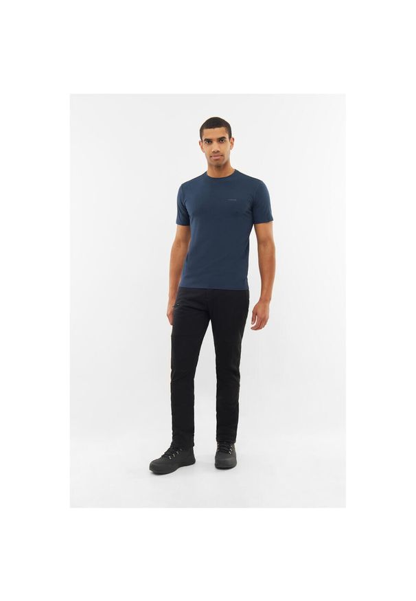 T-shirt męski Viking Bamboo Harvi Man. Kolor: niebieski. Sport: turystyka piesza