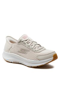 skechers - Buty do biegania Skechers. Kolor: beżowy. Sport: bieganie