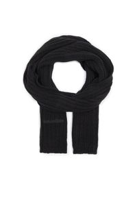 Calvin Klein Szalik Oversized Knit Scarf 30X180 K60K608496 Czarny. Kolor: czarny. Materiał: materiał #1