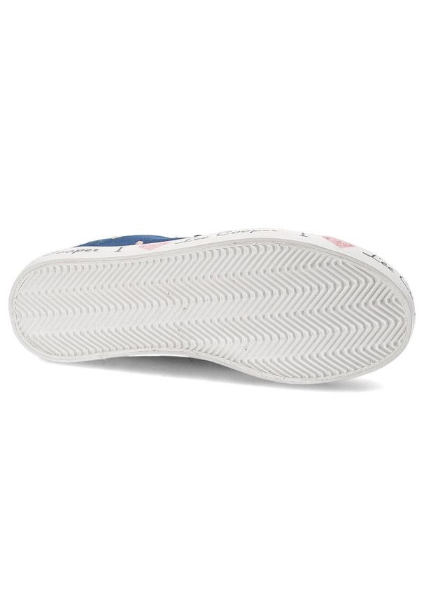 Granatowe Trampki Lee Cooper Modne Obuwie Dla Dziewczynki. Okazja: na spacer, na co dzień. Zapięcie: rzepy. Kolor: niebieski. Materiał: materiał. Sezon: wiosna. Styl: casual