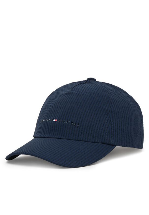 TOMMY HILFIGER - Tommy Hilfiger Czapka z daszkiem AM0AM14113 Granatowy. Kolor: niebieski. Materiał: poliester