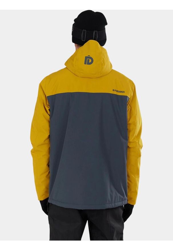 FUNDANGO - Anorak Męski Fundango Hydra ECO. Kolor: szary, żółty, wielokolorowy. Materiał: materiał. Sezon: zima. Sport: turystyka piesza