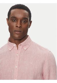 Michael Kors Koszula CS4400H4YT Różowy Relaxed Fit. Kolor: różowy. Materiał: len #3