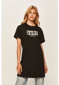 DKNY - Dkny - T-shirt. Okazja: na co dzień. Kolor: czarny. Materiał: bawełna, dzianina. Wzór: nadruk. Styl: sportowy, casual #1