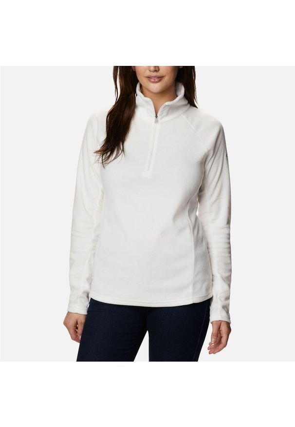 columbia - Polar Damski Columbia Glacial IV Half Zip. Kolor: beżowy. Materiał: polar. Sport: turystyka piesza