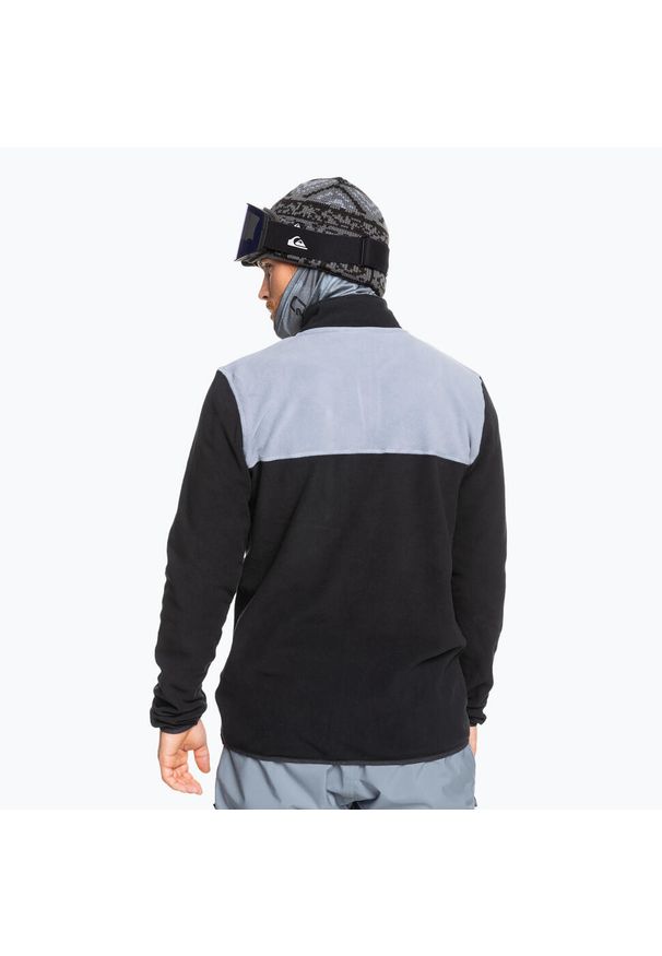 Bluza snowboardowa męska Quiksilver Aker Full Zip Fleece. Kolor: czarny. Sport: snowboard