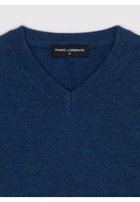 Pako Lorente - PAKO LORENTE - Wełniany sweter w kolorze granatowym. Okazja: na co dzień. Kolor: beżowy, niebieski. Materiał: wełna. Sezon: jesień. Styl: casual #4