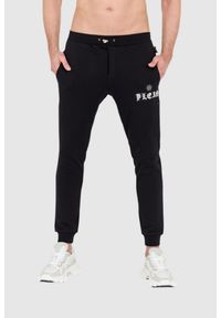 Philipp Plein - PHILIPP PLEIN Czarny dres męski z gotyckim logo, Rozmiar XXL. Kolor: czarny. Materiał: dresówka #8