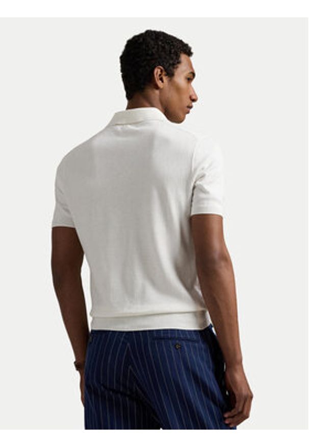 Polo Ralph Lauren Polo 710980682005 Biały Regular Fit. Typ kołnierza: polo. Kolor: biały. Materiał: bawełna
