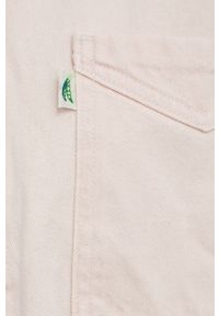 Levi's® - Levi's koszula jeansowa damska kolor różowy relaxed z kołnierzykiem klasycznym. Okazja: na spotkanie biznesowe. Typ kołnierza: kołnierzyk klasyczny. Kolor: różowy. Materiał: jeans. Styl: klasyczny