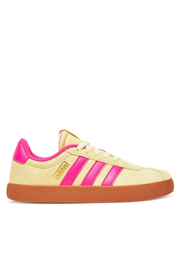 Adidas - adidas Sneakersy Vl Court 3.0 JR8649 Żółty. Kolor: żółty. Materiał: zamsz, skóra
