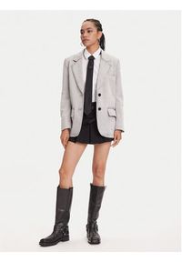 Miss Sixty Marynarka 6S1WJ58700 Szary Loose Fit. Kolor: szary. Materiał: bawełna #4