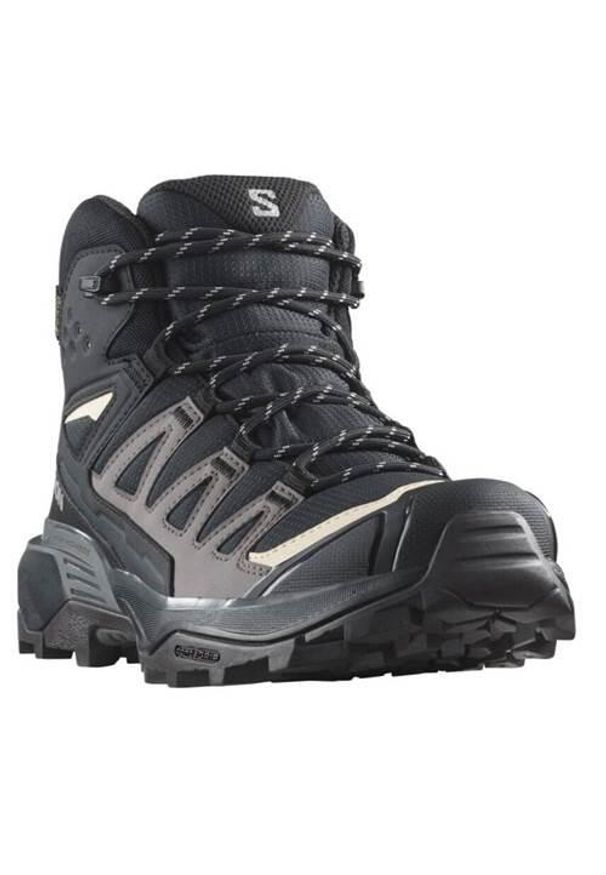 salomon - Buty trekkingowe damskie Salomon X Ultra Mid 360 Gtx Gore-tex. Wysokość cholewki: za kostkę. Zapięcie: sznurówki. Kolor: czarny. Materiał: materiał. Szerokość cholewki: normalna. Styl: sportowy