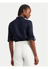 Lauren Ralph Lauren Koszula 200782777003 Granatowy Relaxed Fit. Kolor: niebieski. Materiał: len #4